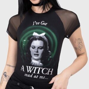 Killstar I Wish I Wasn’t Here Baby Tee - Warner Wizard of Oz